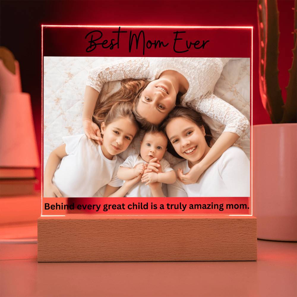 Best Mom Ever LED Lighted Plaque