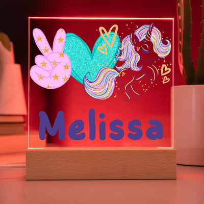 Unicorn Lighted Plaque