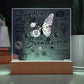 Just Breathe Square LED Lighted Acrylic Plaque