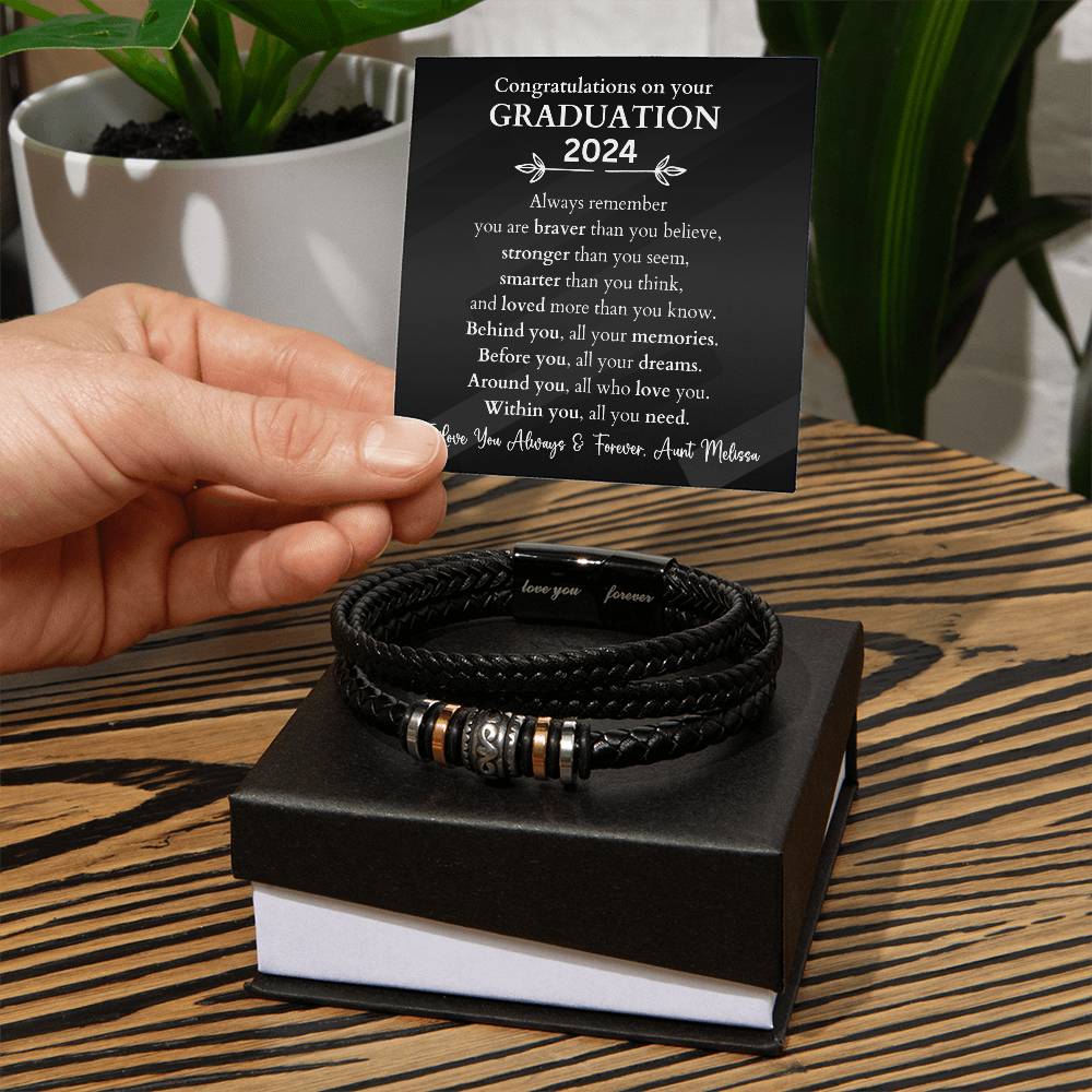 2024 Graduation Gift Love You Forever Bracelet