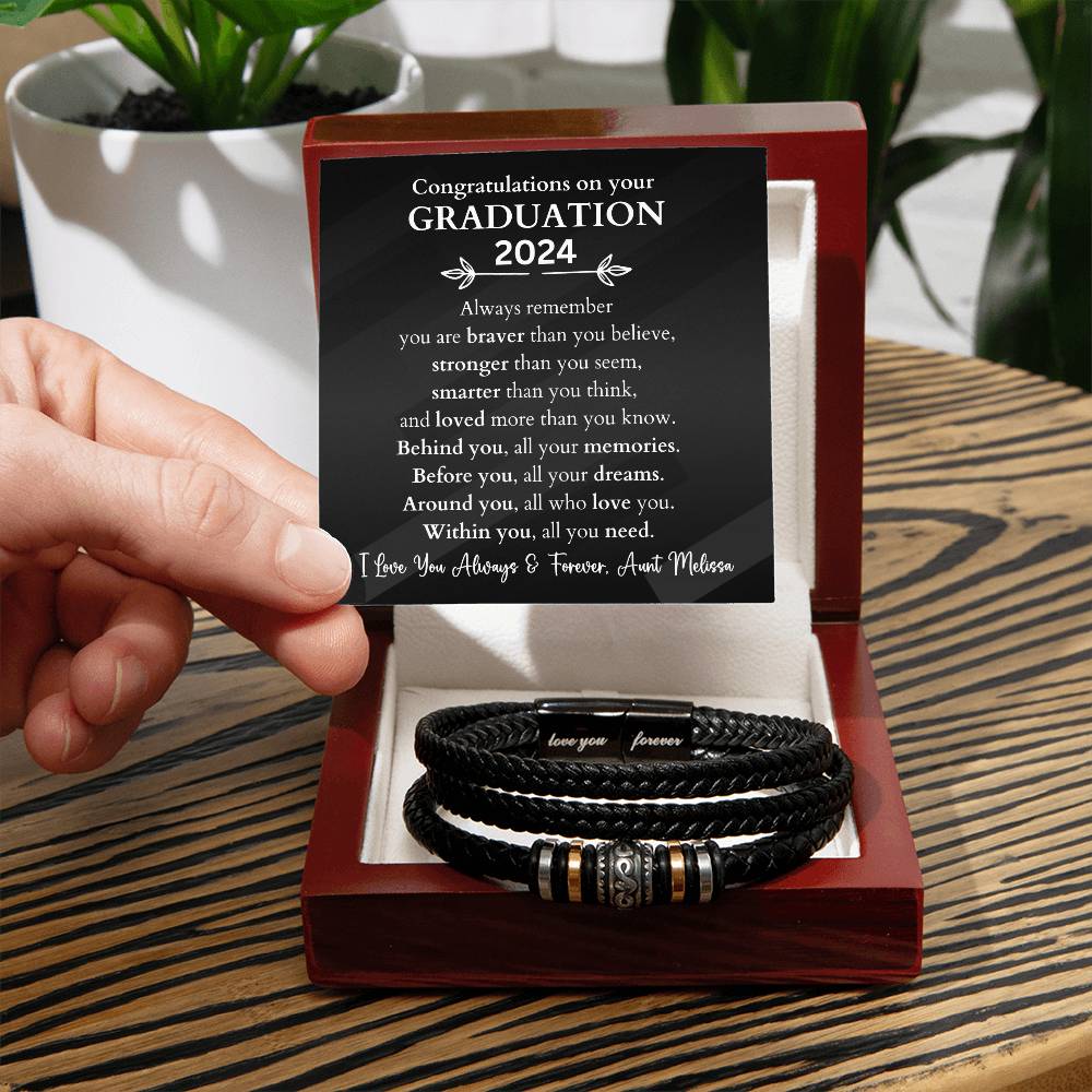 2024 Graduation Gift Love You Forever Bracelet