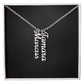 Multi Vertical Name Necklace