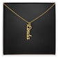 Multi Vertical Name Necklace