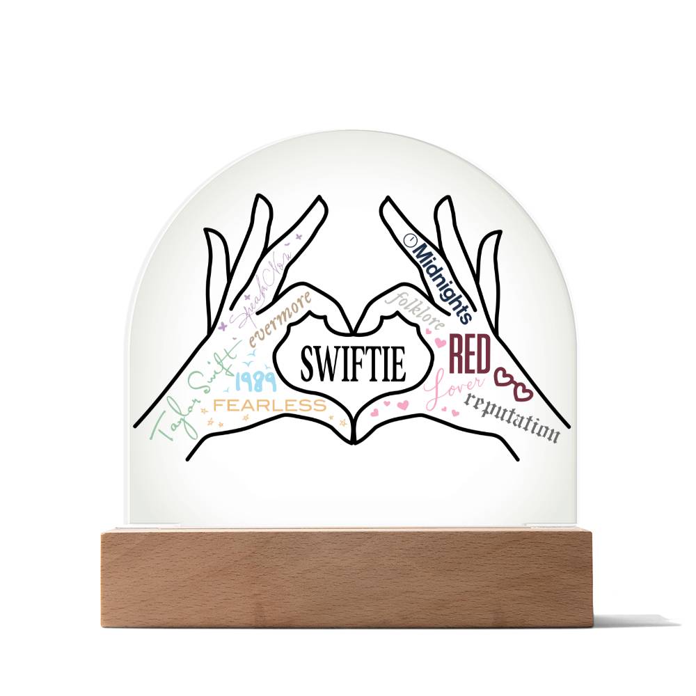 Swiftie Hands Heart LED Lighted Plaque