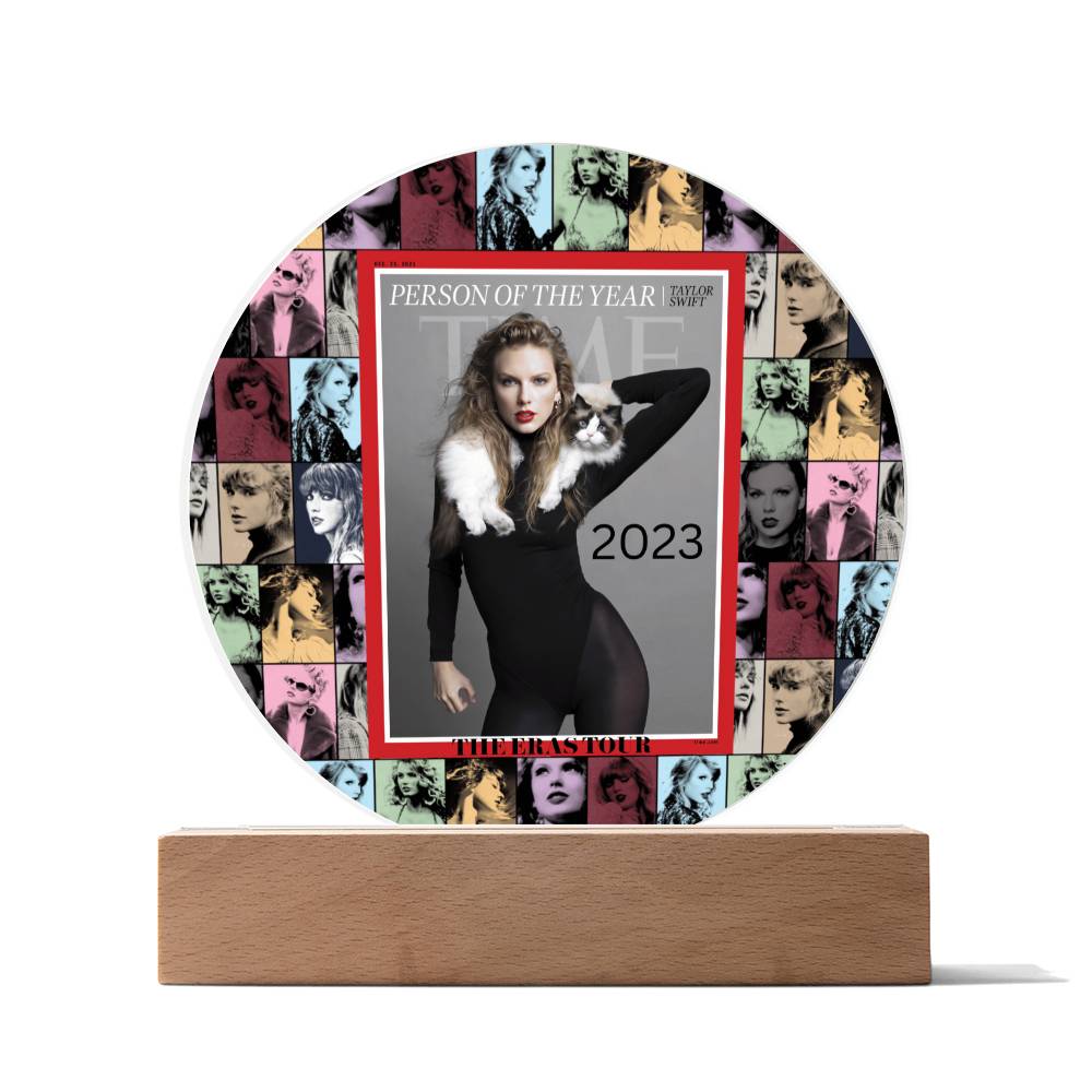 TIME 2023 Person Of The Year ERAS Tour LED Lighted Acrylic Plaque