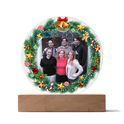 Personalized Family Photo LED Lighted Plaque