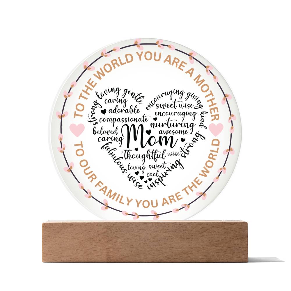 Mother LED Plaque