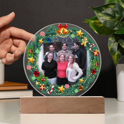 Personalized Family Photo LED Lighted Plaque