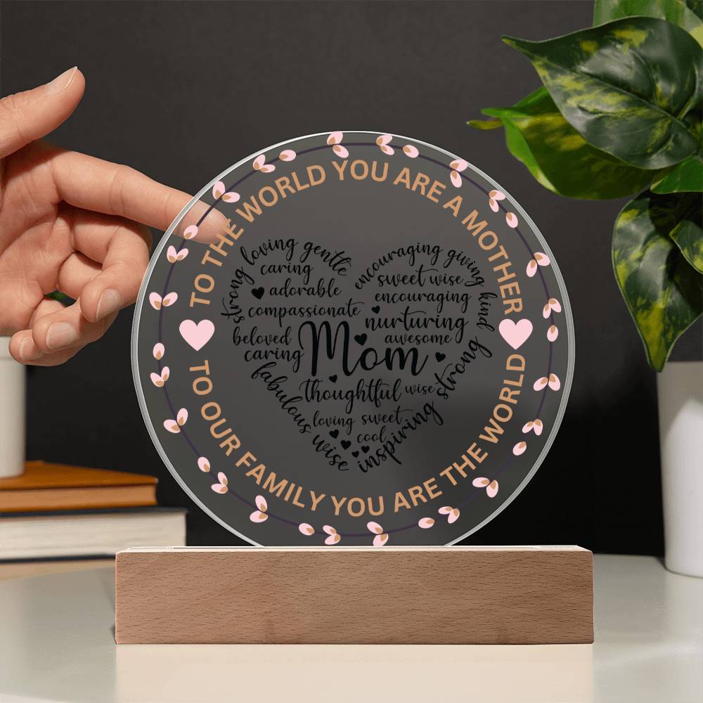 Mother LED Plaque