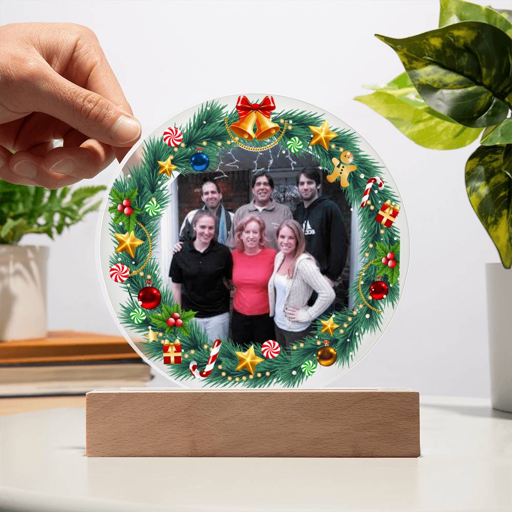 Personalized Family Photo LED Lighted Plaque