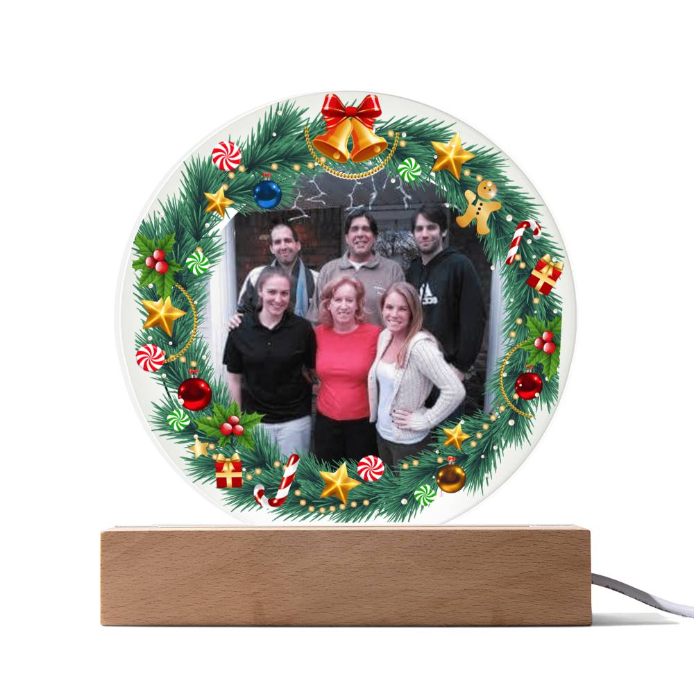 Personalized Family Photo LED Lighted Plaque