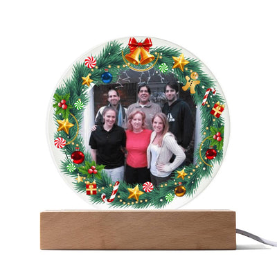 Personalized Family Photo LED Lighted Plaque