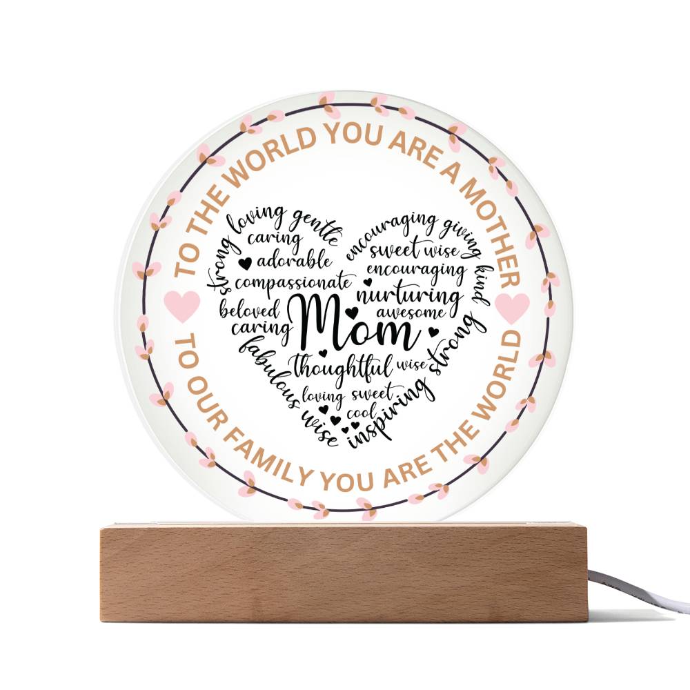 Mother LED Plaque