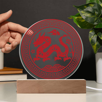 Personalized Year of the Dragon LED Lighted Plaque