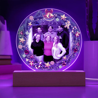 Personalized Family Photo LED Lighted Plaque