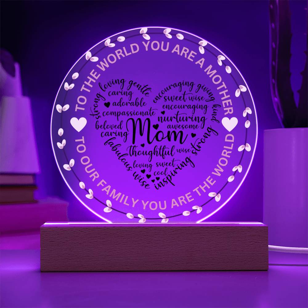 Mother LED Plaque