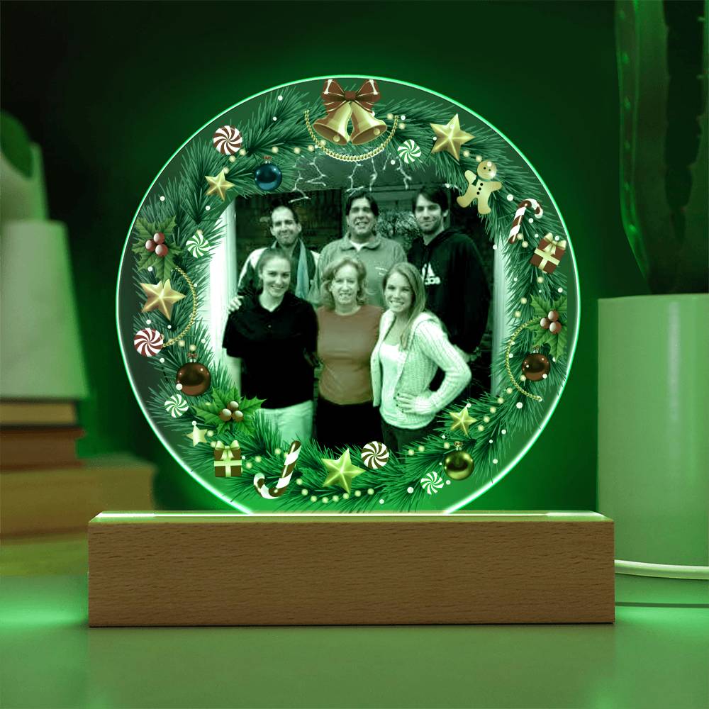 Personalized Family Photo LED Lighted Plaque