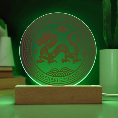 Personalized Year of the Dragon LED Lighted Plaque