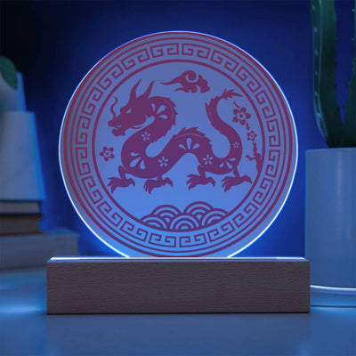 Personalized Year of the Dragon LED Lighted Plaque