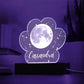 Moon & Stars LED Lighted Name Cload Plaque