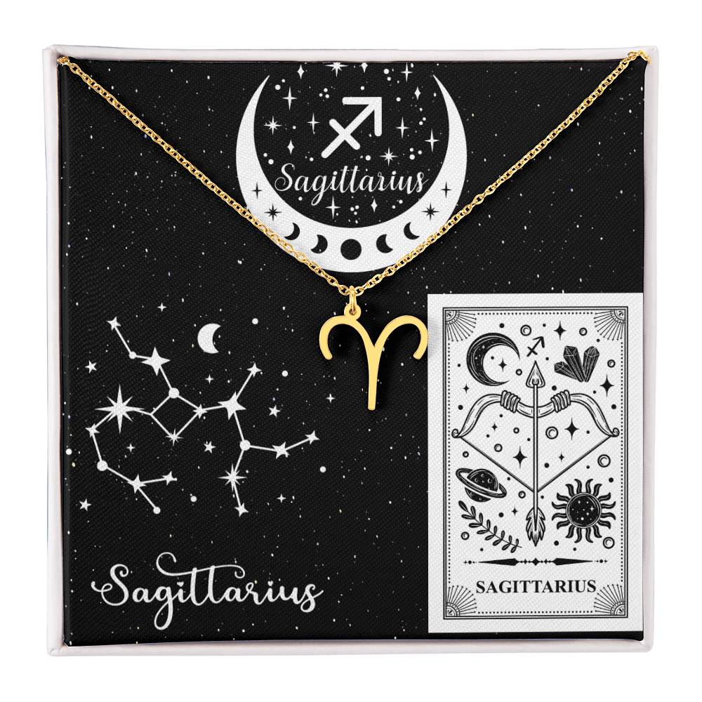 Sagittarius Zodiac Sign Pendant Necklace