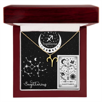 Sagittarius Zodiac Sign Pendant Necklace