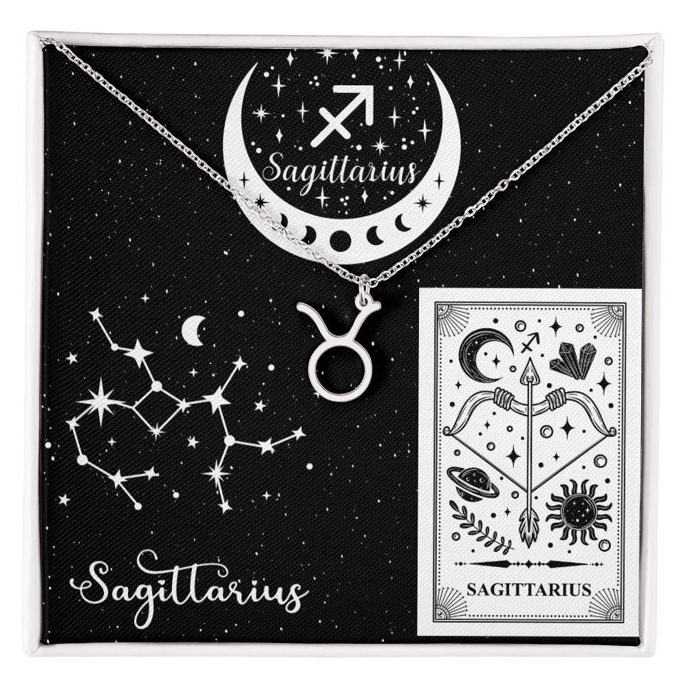 Sagittarius Zodiac Sign Pendant Necklace