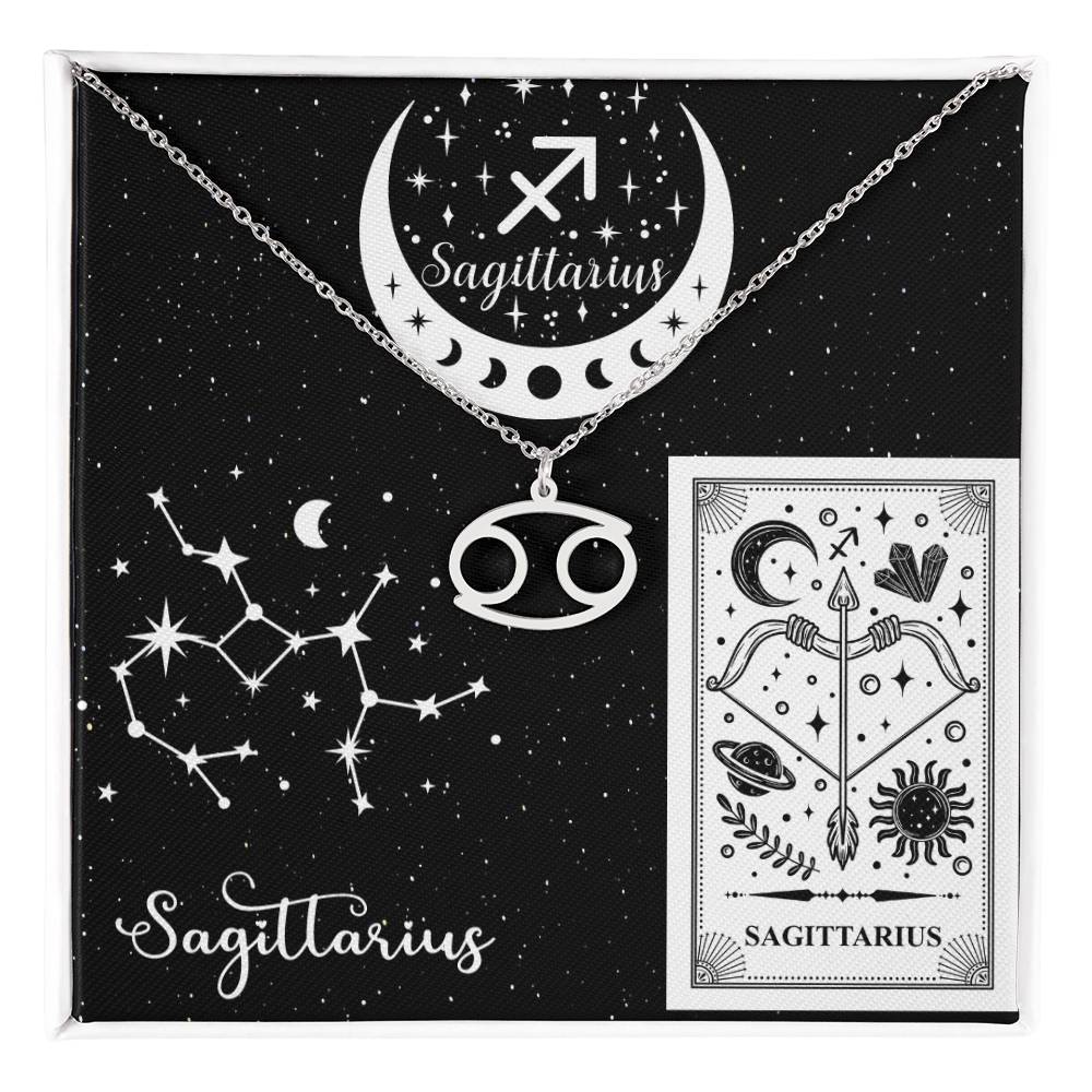 Sagittarius Zodiac Sign Pendant Necklace