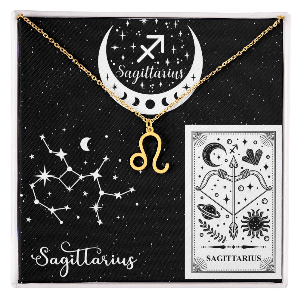 Sagittarius Zodiac Sign Pendant Necklace