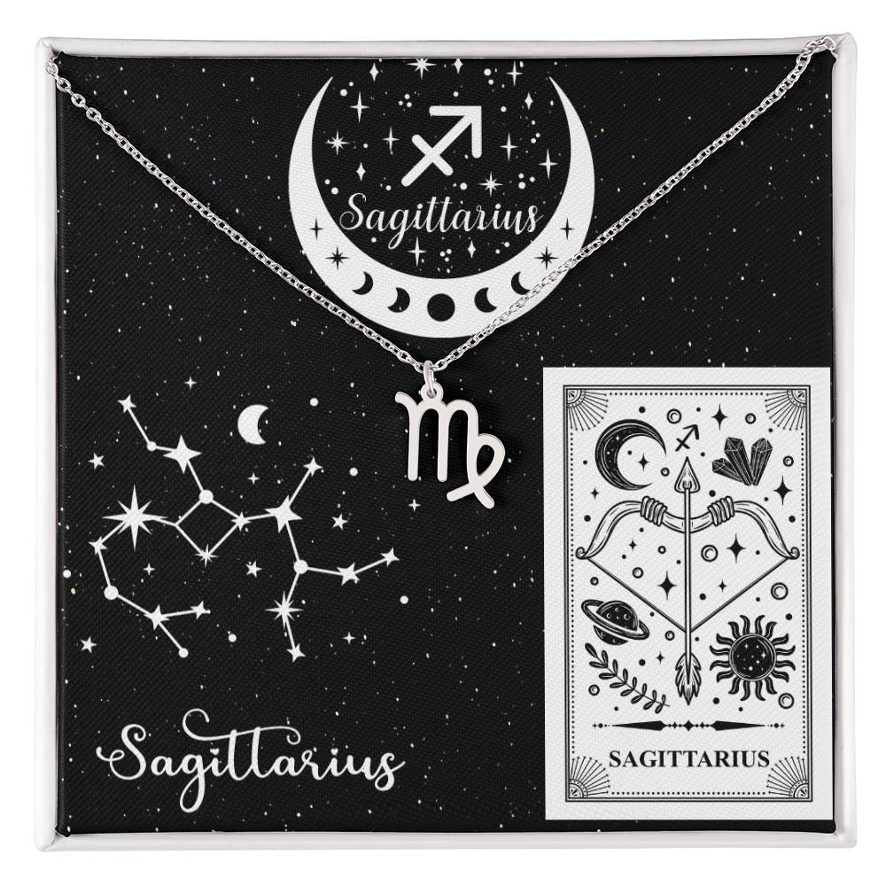 Sagittarius Zodiac Sign Pendant Necklace