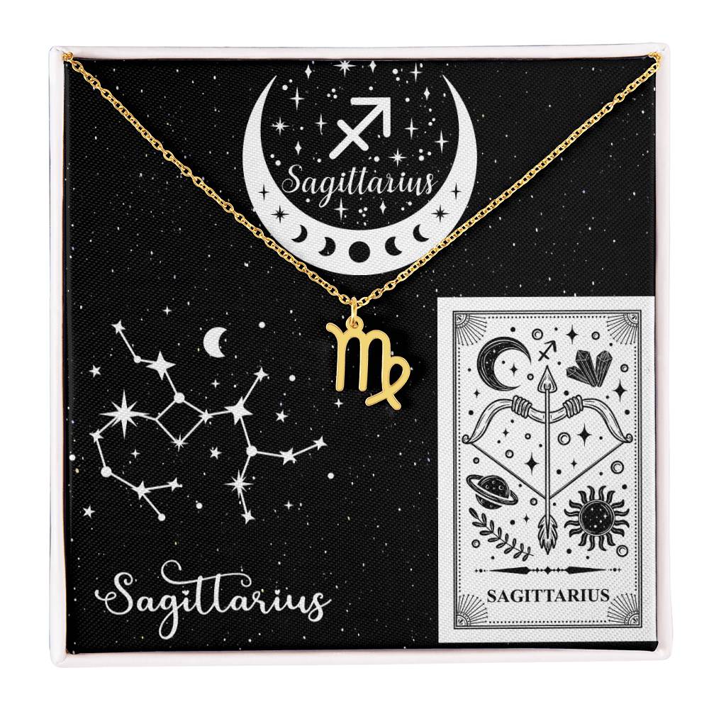 Sagittarius Zodiac Sign Pendant Necklace