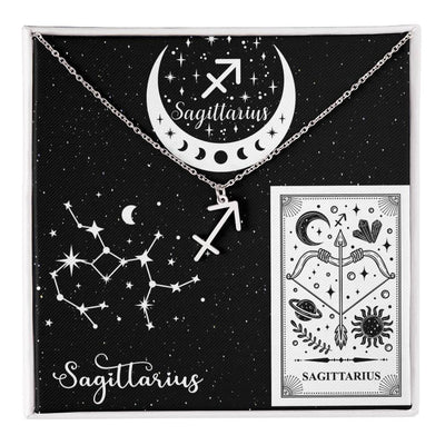 Sagittarius Zodiac Sign Pendant Necklace