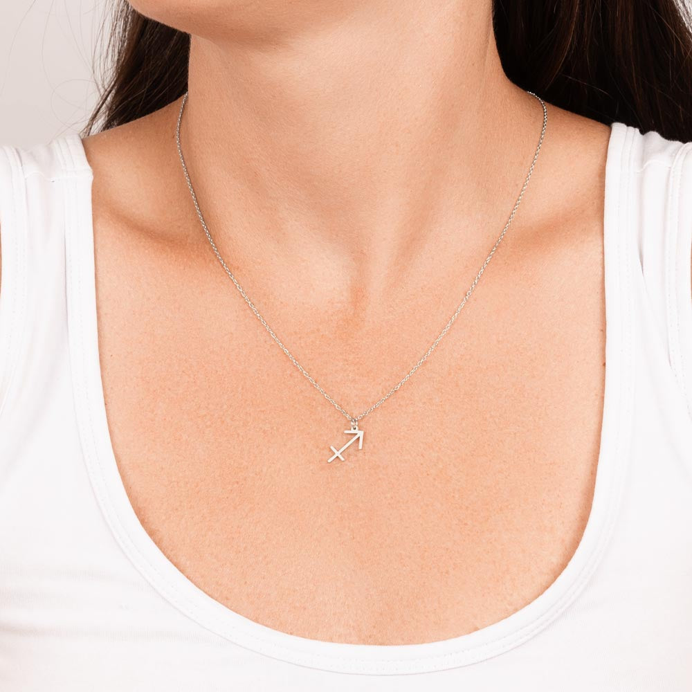 Sagittarius Zodiac Sign Pendant Necklace