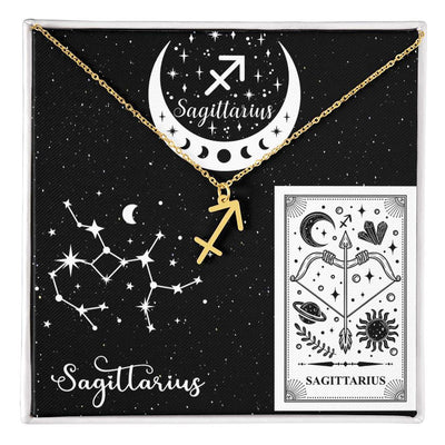 Sagittarius Zodiac Sign Pendant Necklace