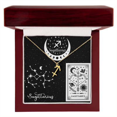 Sagittarius Zodiac Sign Pendant Necklace