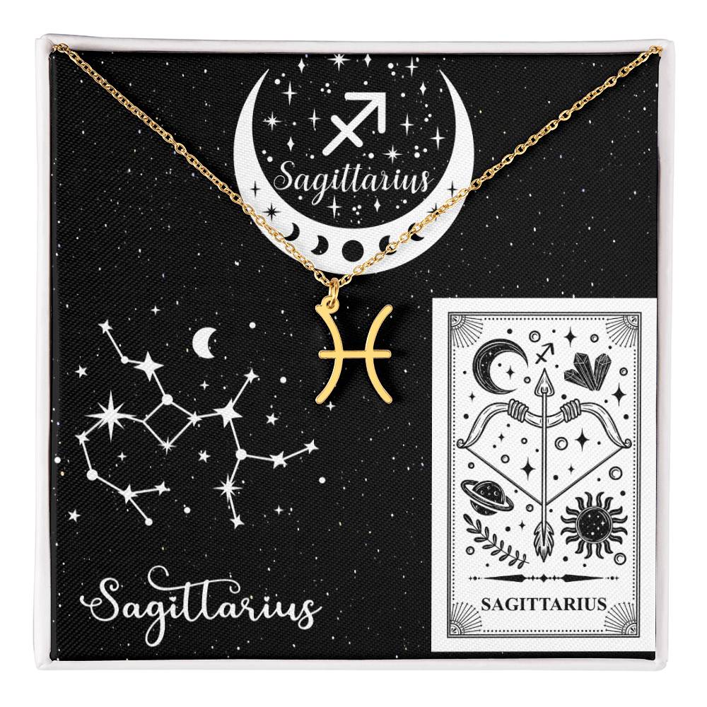 Sagittarius Zodiac Sign Pendant Necklace