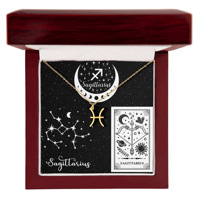 Sagittarius Zodiac Sign Pendant Necklace