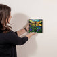 Dragonfly Faux Stained Glass  High Gloss Metal Prints