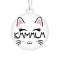 KAMALA Cat Face  Election Acrylic Ornament.