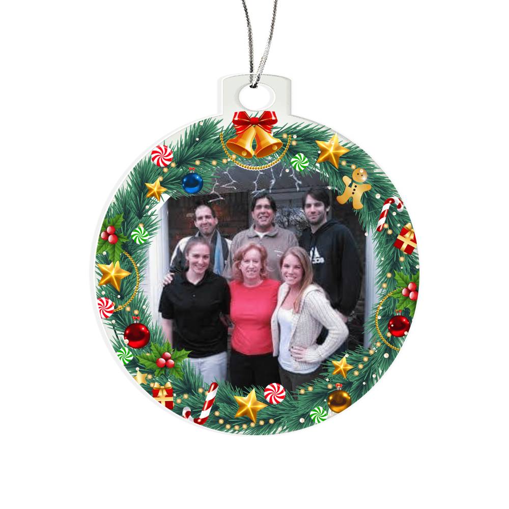 Family Photo Christmas Ornament