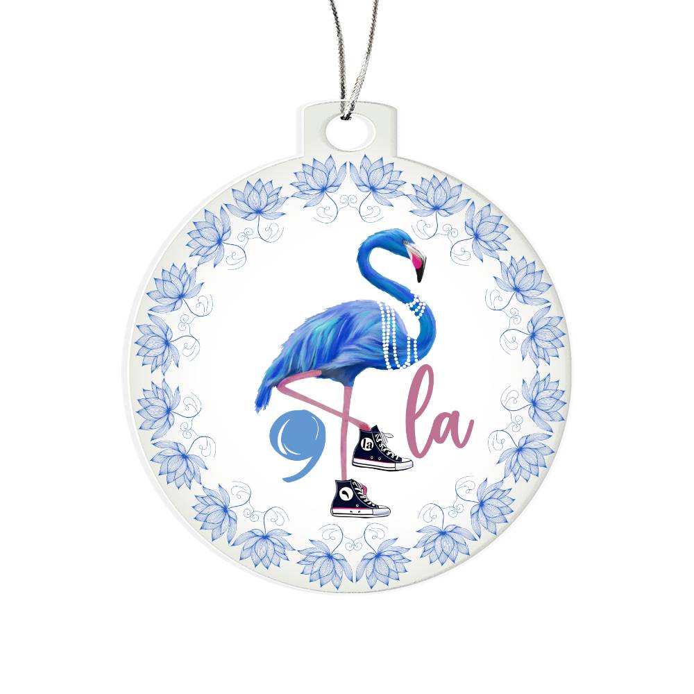 Flamingo Kamala Election Acrylic Ornament