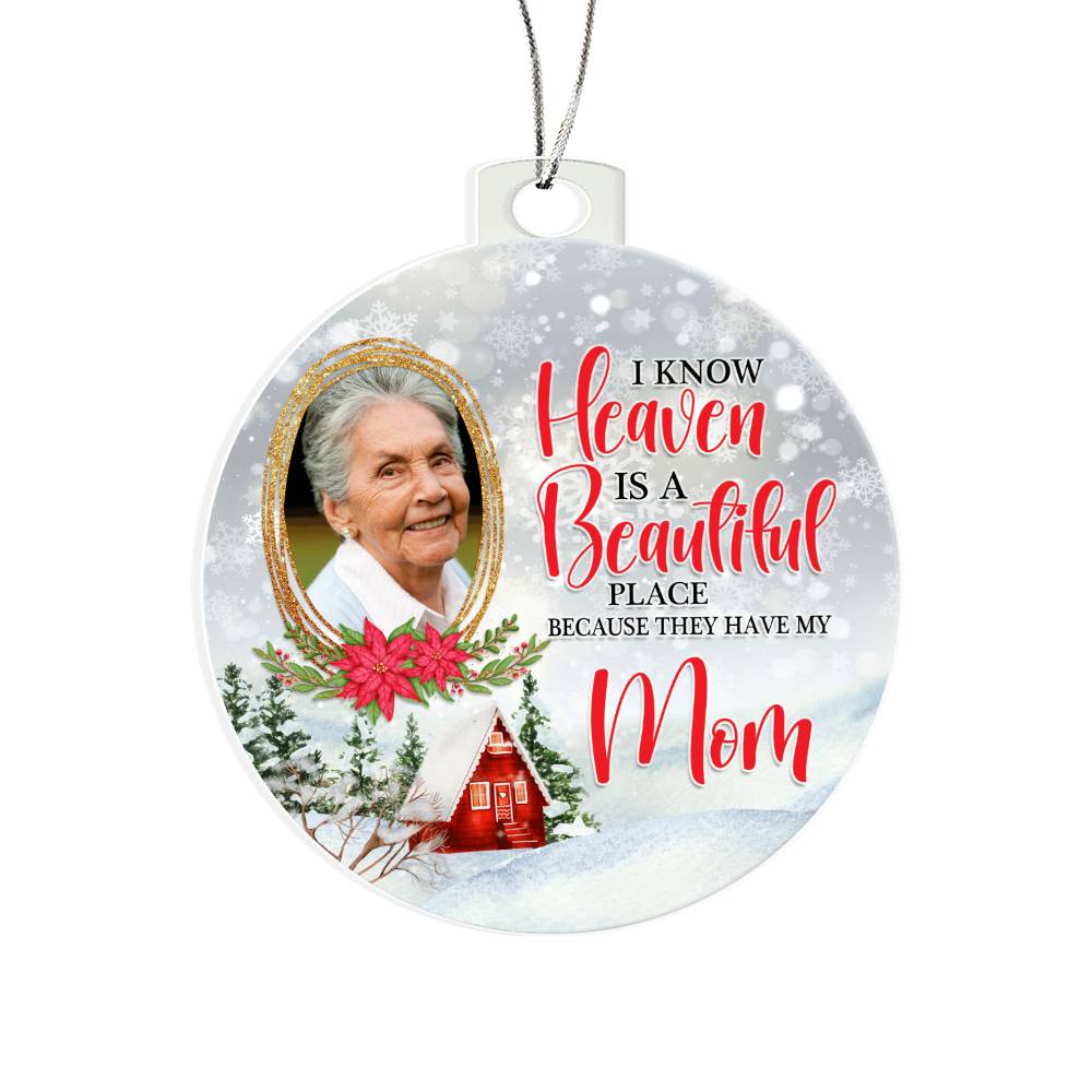 Mom in Heaven Christmas Ornament