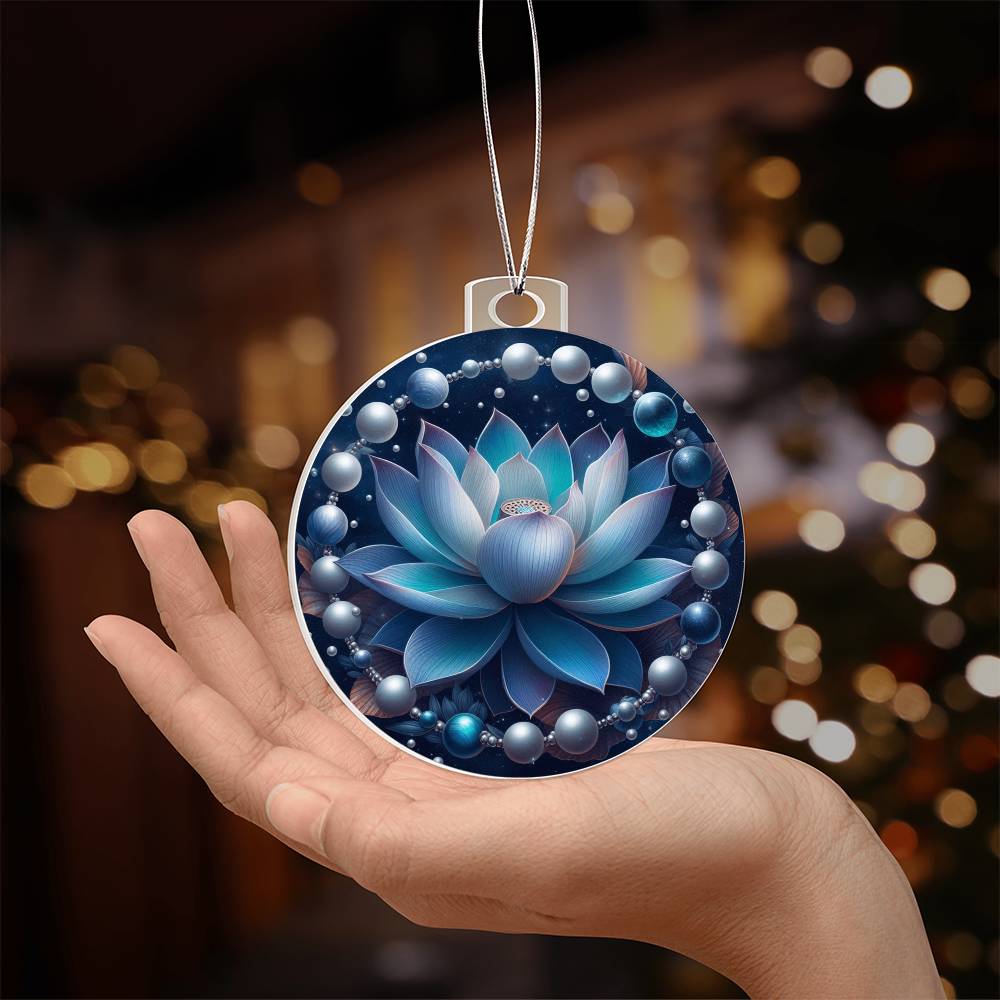 Lotus & Pearls Harris Election Acrylic Ornament