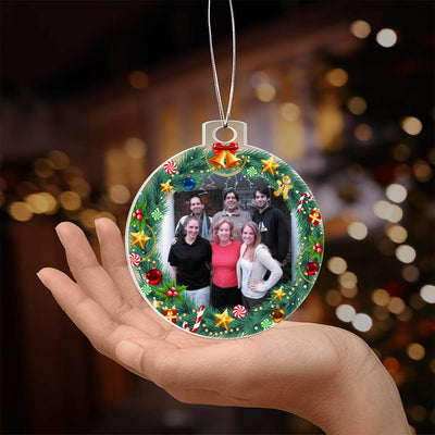 Family Photo Christmas Ornament