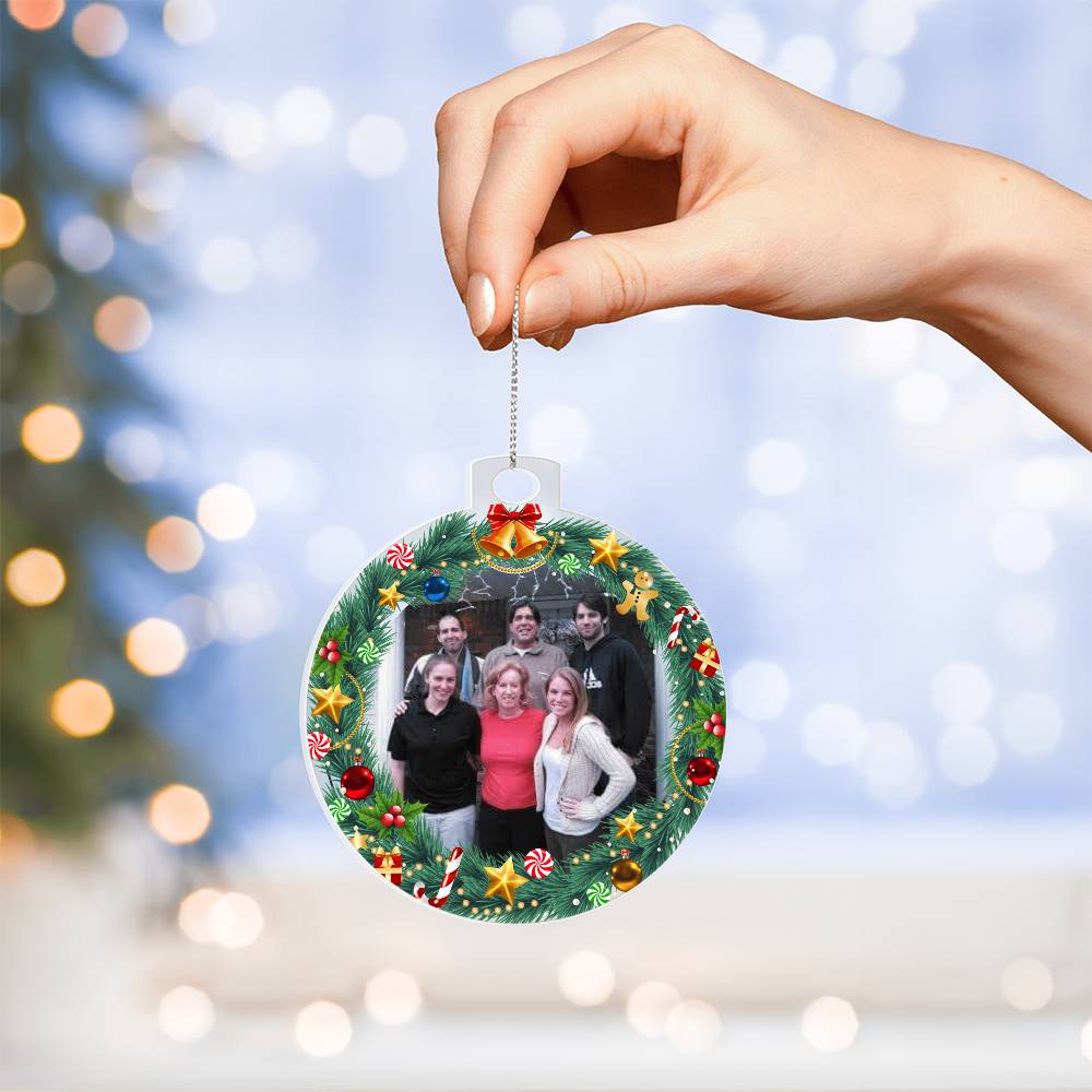 Family Photo Christmas Ornament