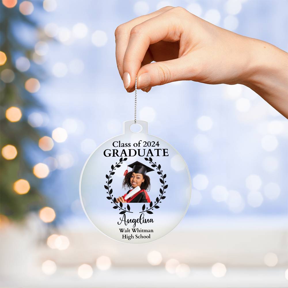 Personalized Photo Graduation Acrylic Ornament