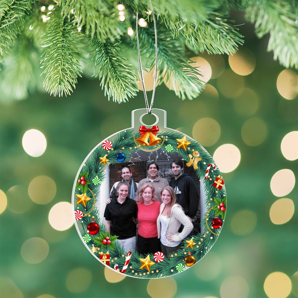 Family Photo Christmas Ornament