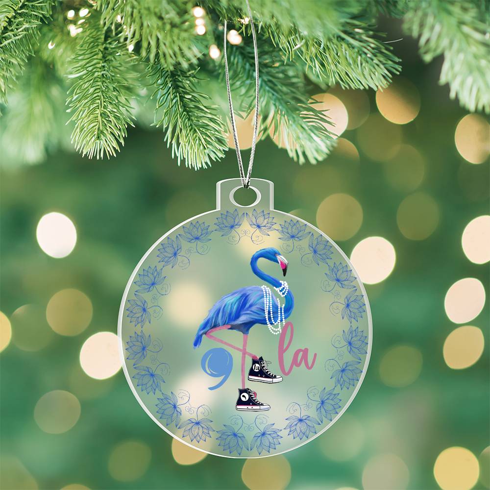 Flamingo Kamala Election Acrylic Ornament