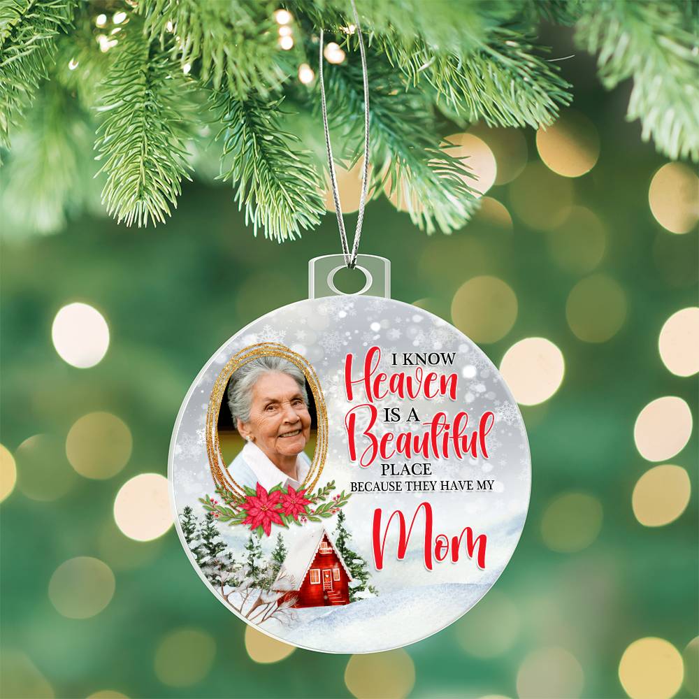 Mom in Heaven Christmas Ornament