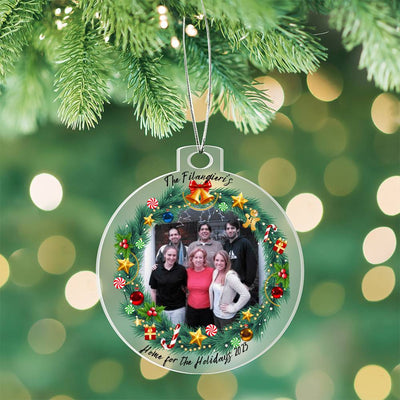 Home for the Holidays 2023 Family Photo Ornament